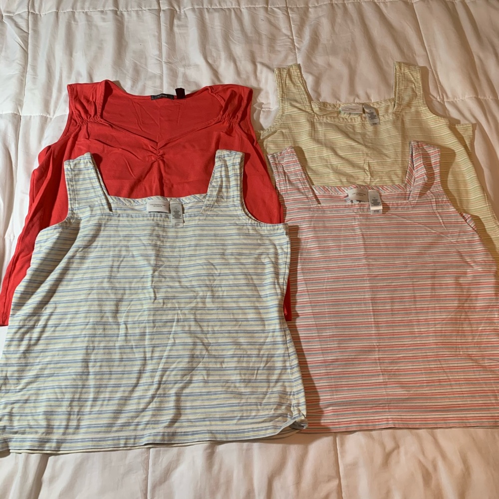 Lot of 4 XL Liz Claiborne Tank Tops 1X